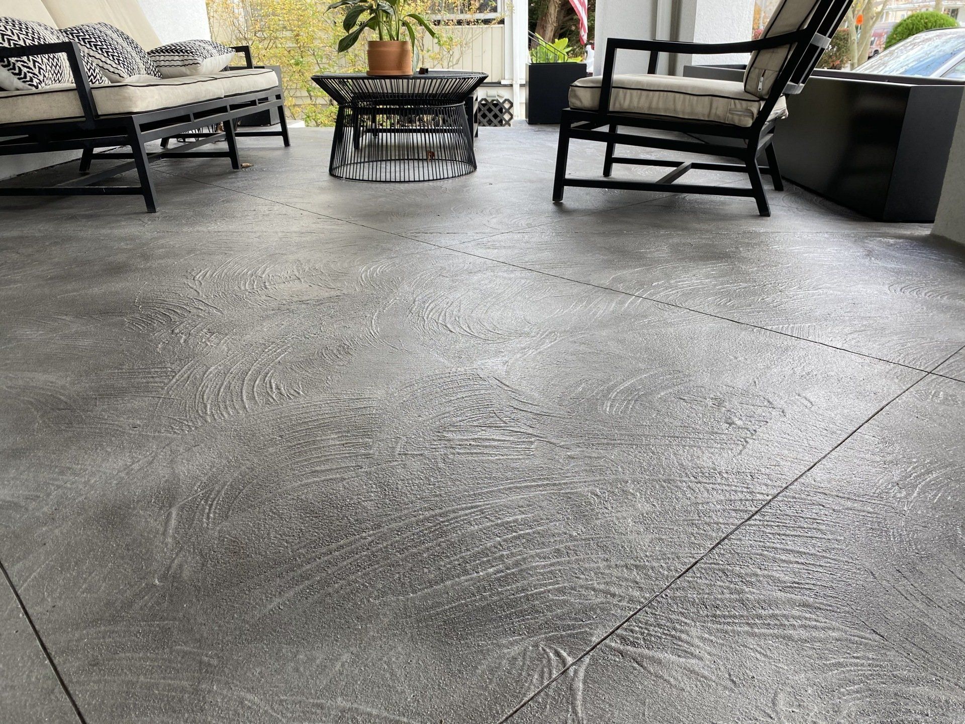 Cement floor with rectangular linings — New Jersey — Konkreate & Epoxy