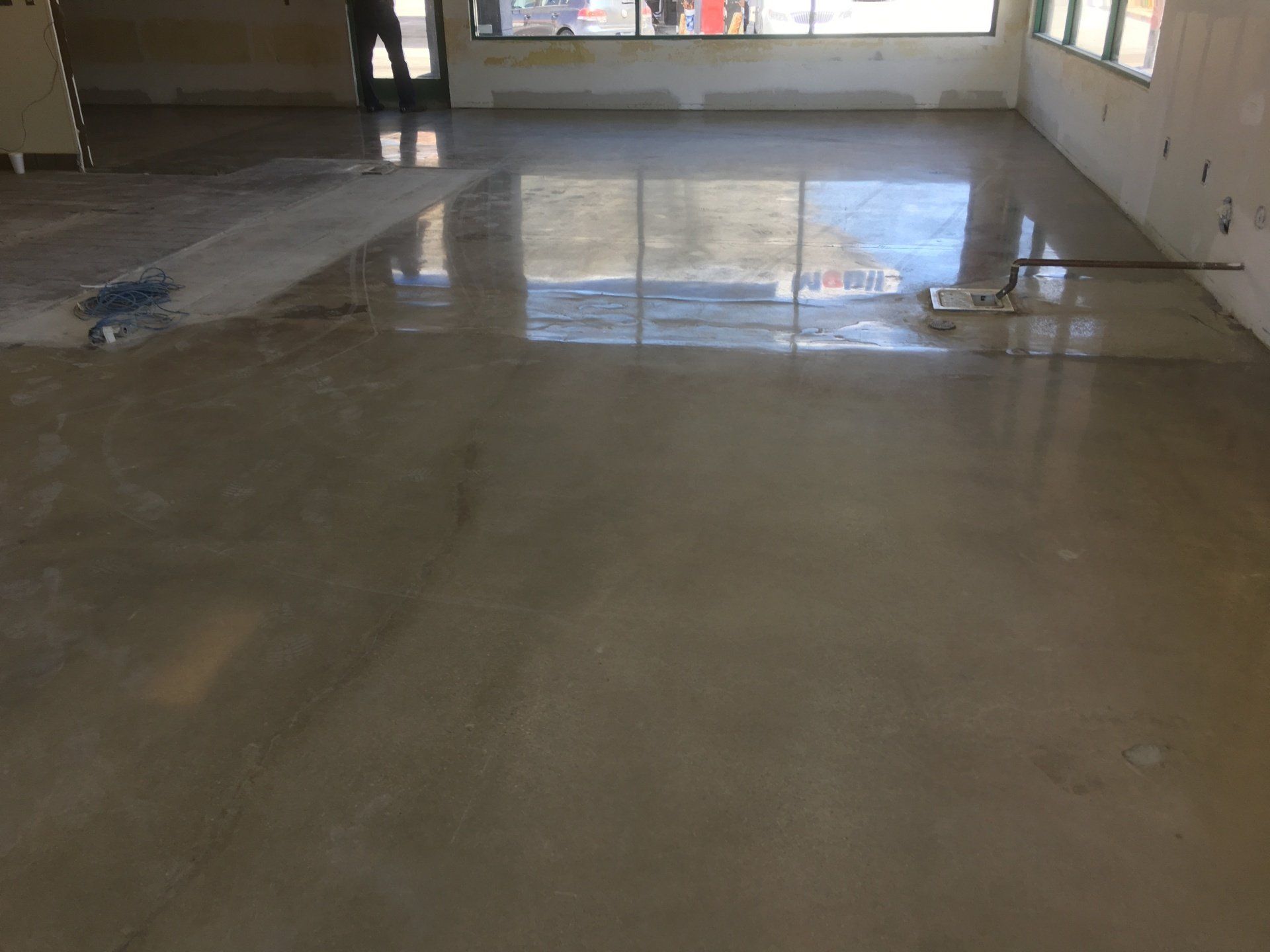Inside of the residential floor renovation — New Jersey — Konkreate & Epoxy