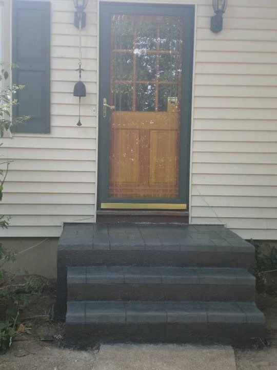 A three step stairway — New Jersey — Konkreate & Epoxy