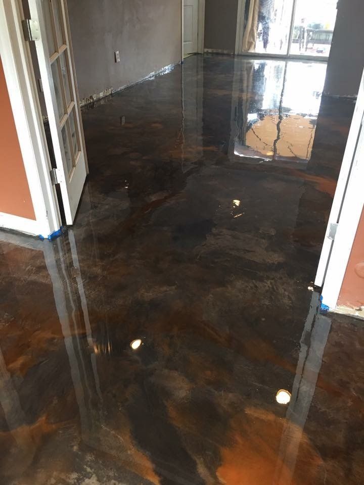 Super shiny floor — New Jersey — Konkreate & Epoxy