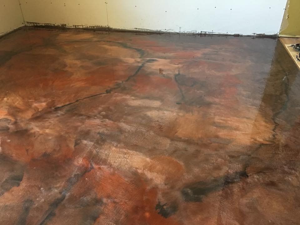 Freshly made residential floor — New Jersey — Konkreate & Epoxy