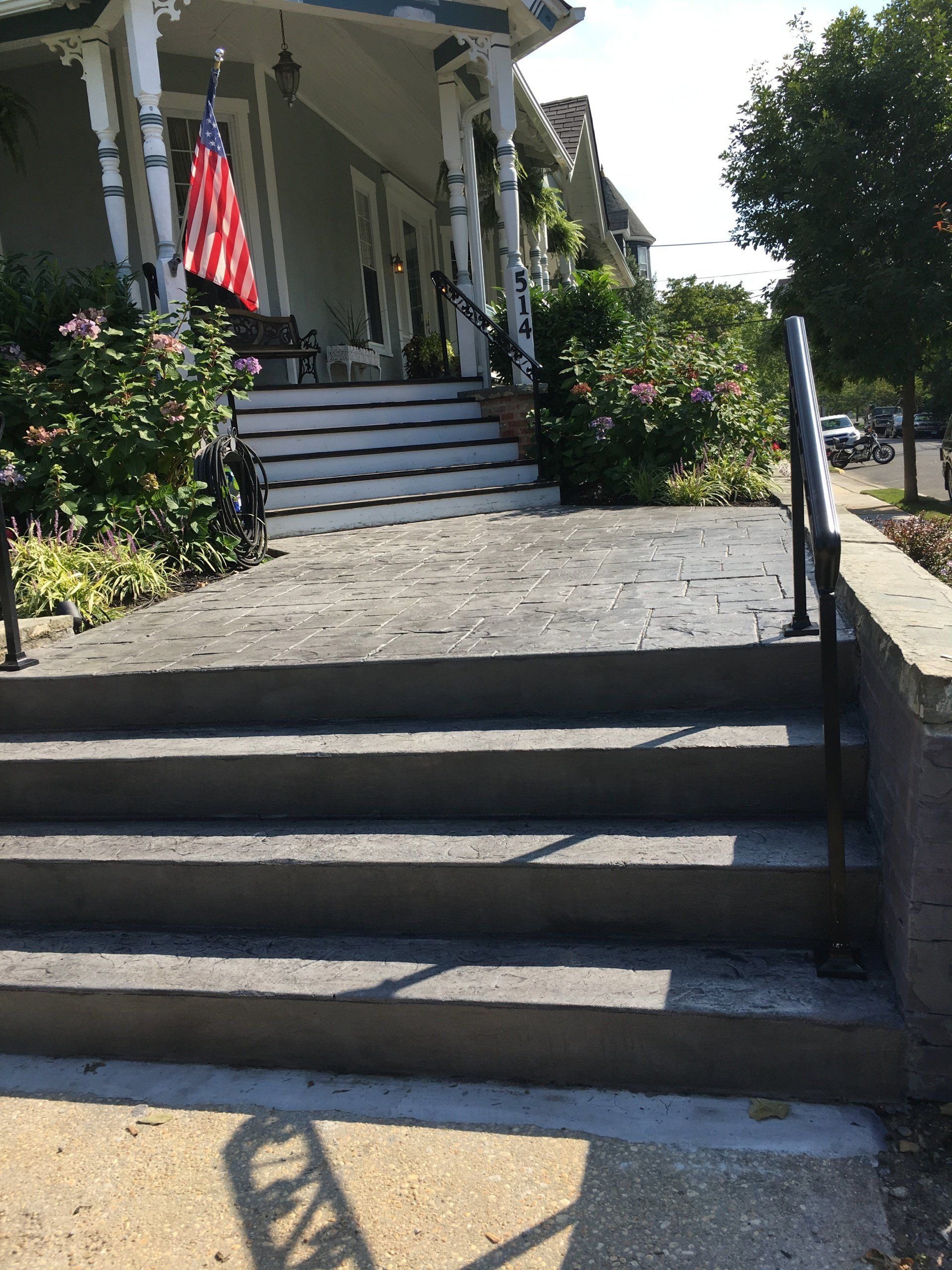 Residential house with nice outside flooring — New Jersey — Konkreate & Epoxy