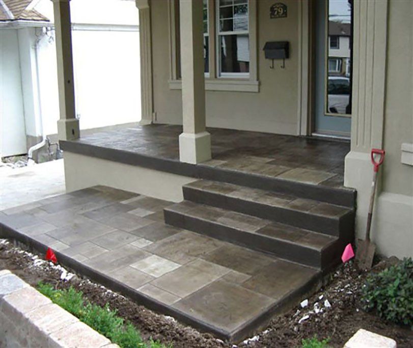 Concrete Front Porch and Deck — New Jersey — Konkreate & Epoxy