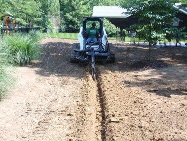 French Drain to Improve Drainage — Residential Lawn Installation in O'Fallon, MO