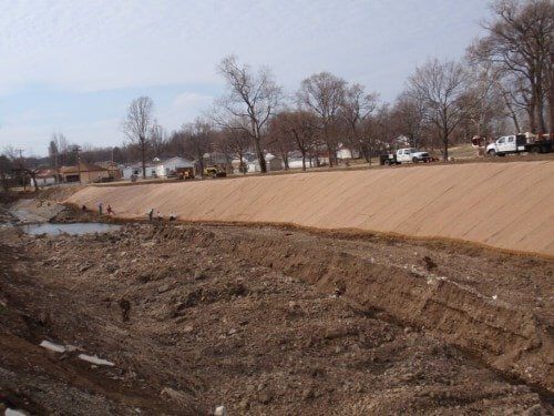River Des Peres Creek Bank Restoration 2 — Commercial  Lawn Installation in O'Fallon, MO