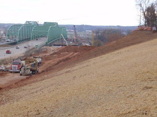 Boone Bridge Temporary Seeding 2 — Commercial  Lawn Installation in O'Fallon, MO