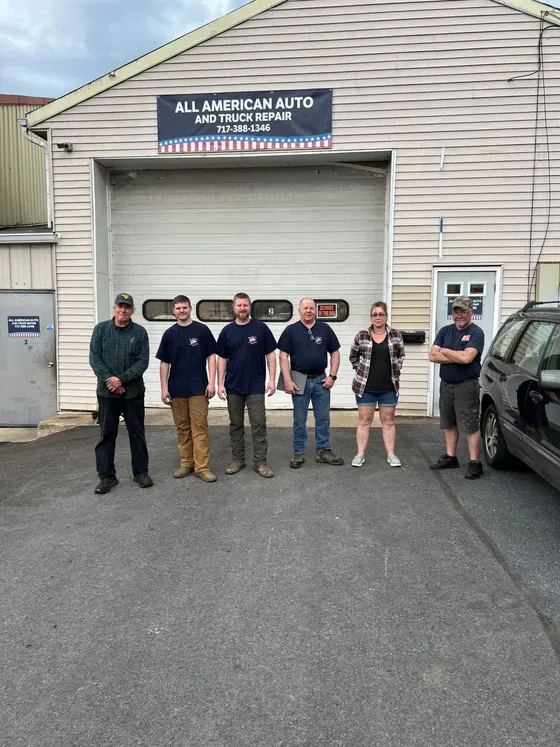 All American Auto and Truck Repair full crew
