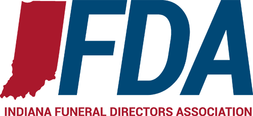 the logo for the indiana funeral directors association