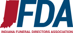the logo for the indiana funeral directors association