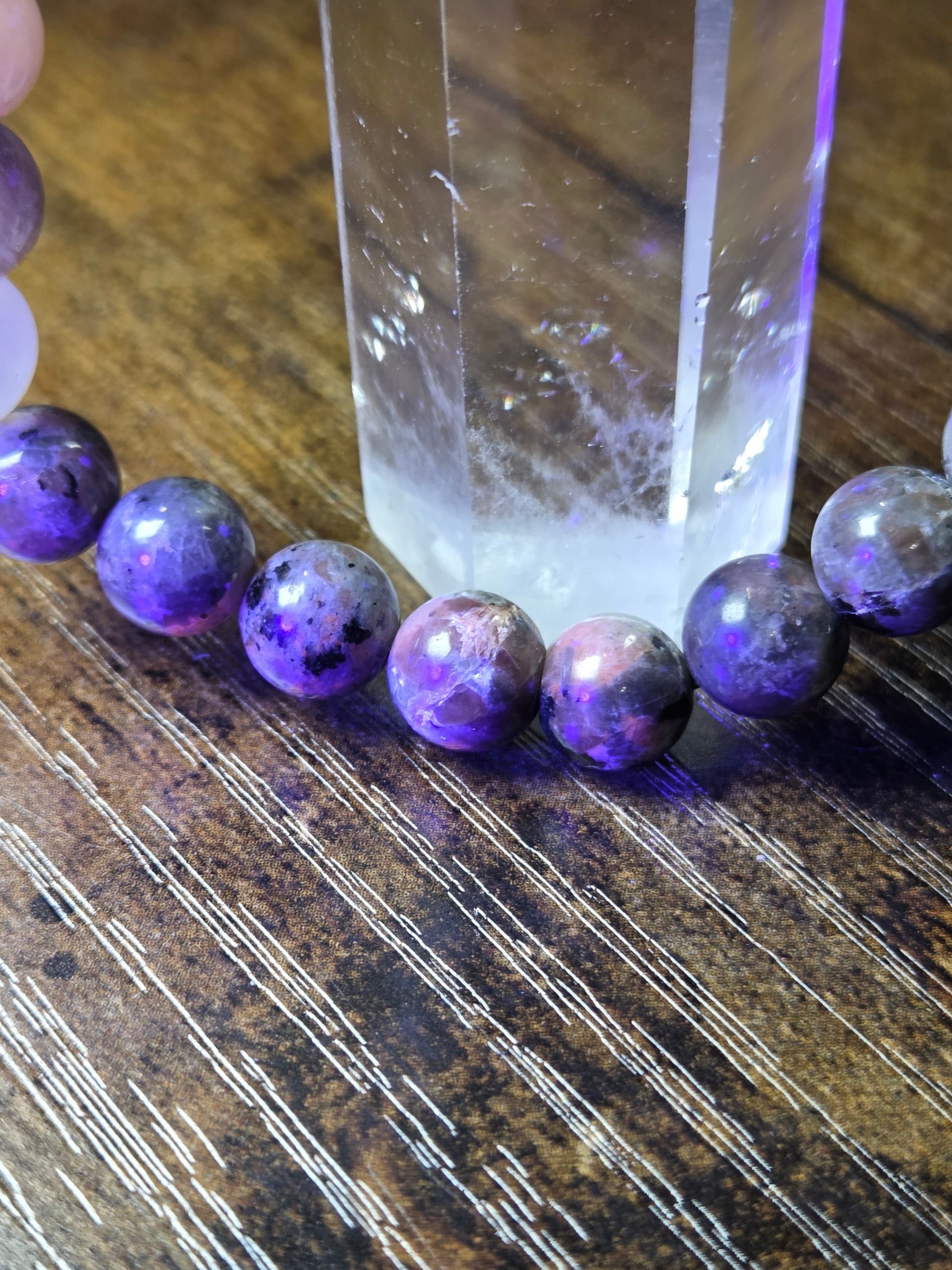 Yooperlite, Peach Moonstone, and Gray Labodorite