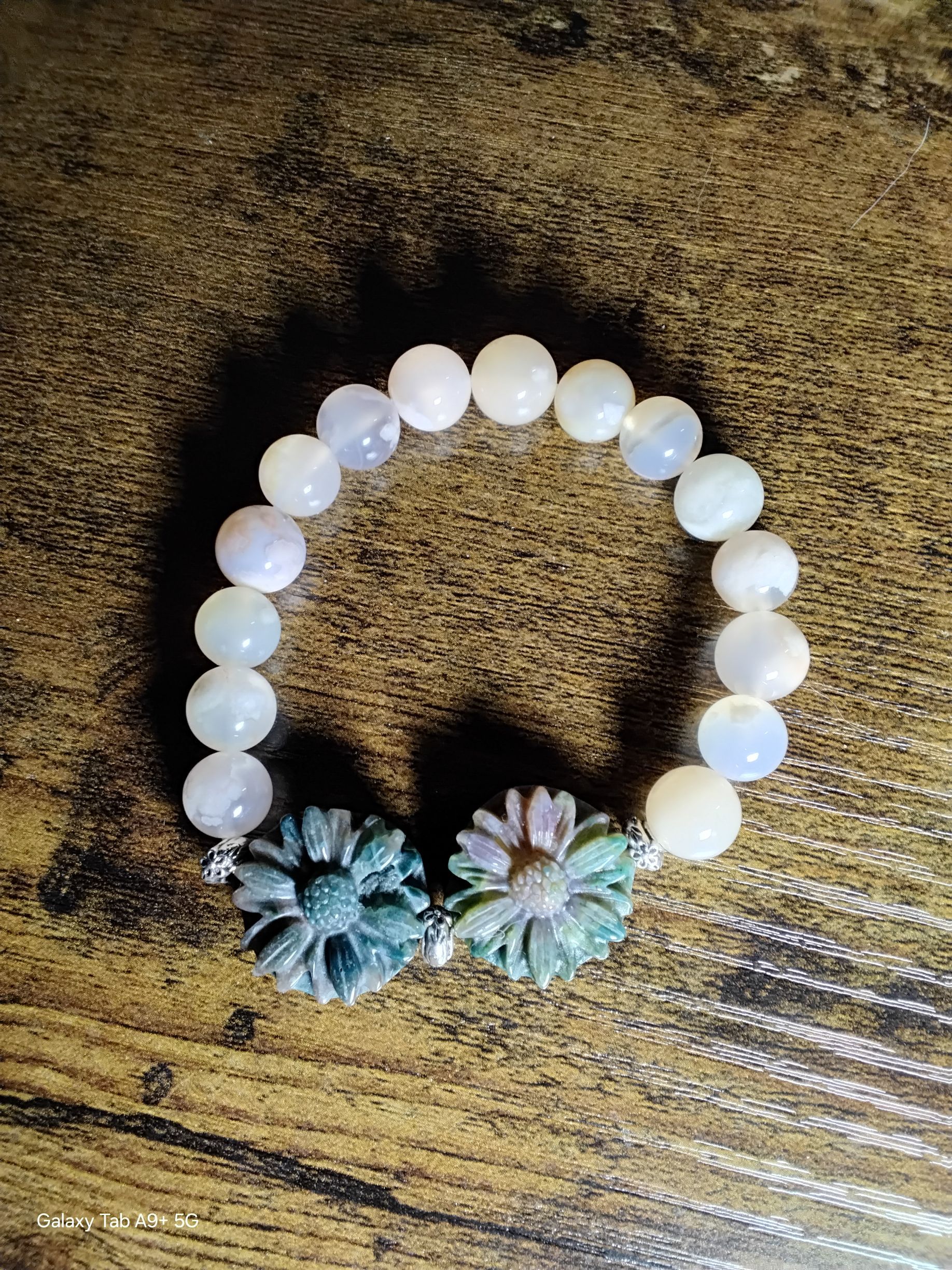 Ocean Jasper Flowers with Flower Agate
