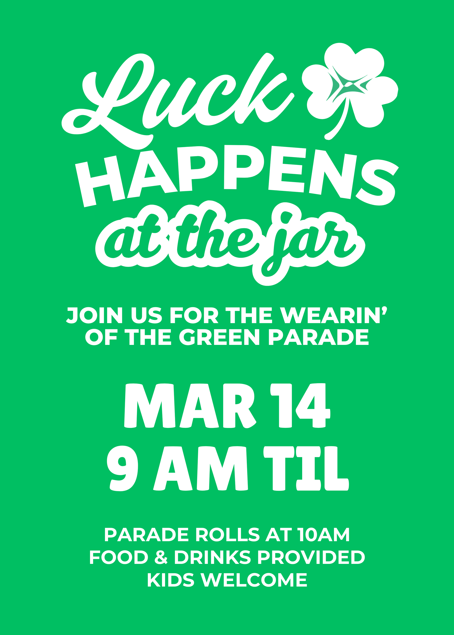 blinkjar st. patrick's day party