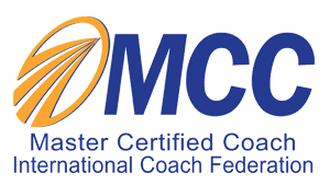 The logo for the master certified coach international coach federation