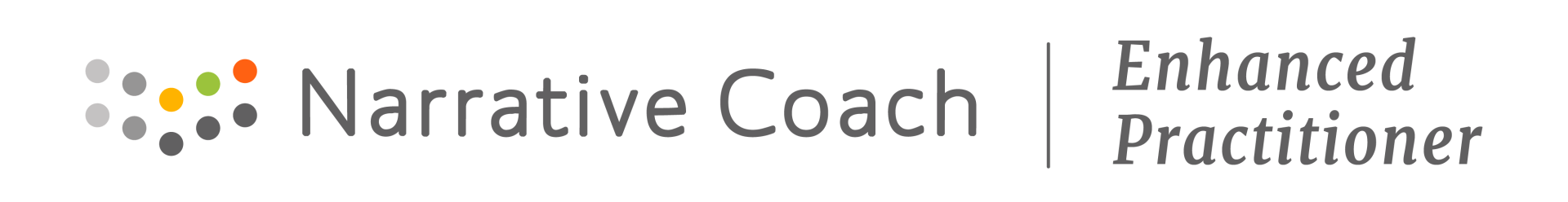 A logo for narrative coach enhanced practitioner