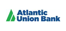 The logo for atlantic union bank is blue and green.