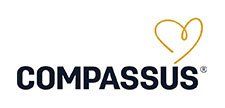 A logo for compassus with a heart in the middle.