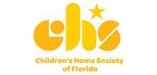 The children 's home society of florida logo is yellow and has a star on it.