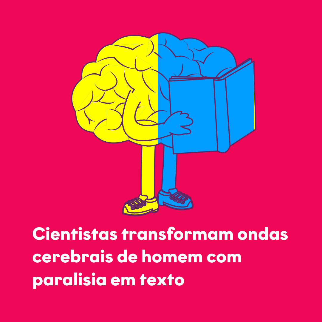 imagem de um cérebro metade amarelo e metade azul lendo um livro