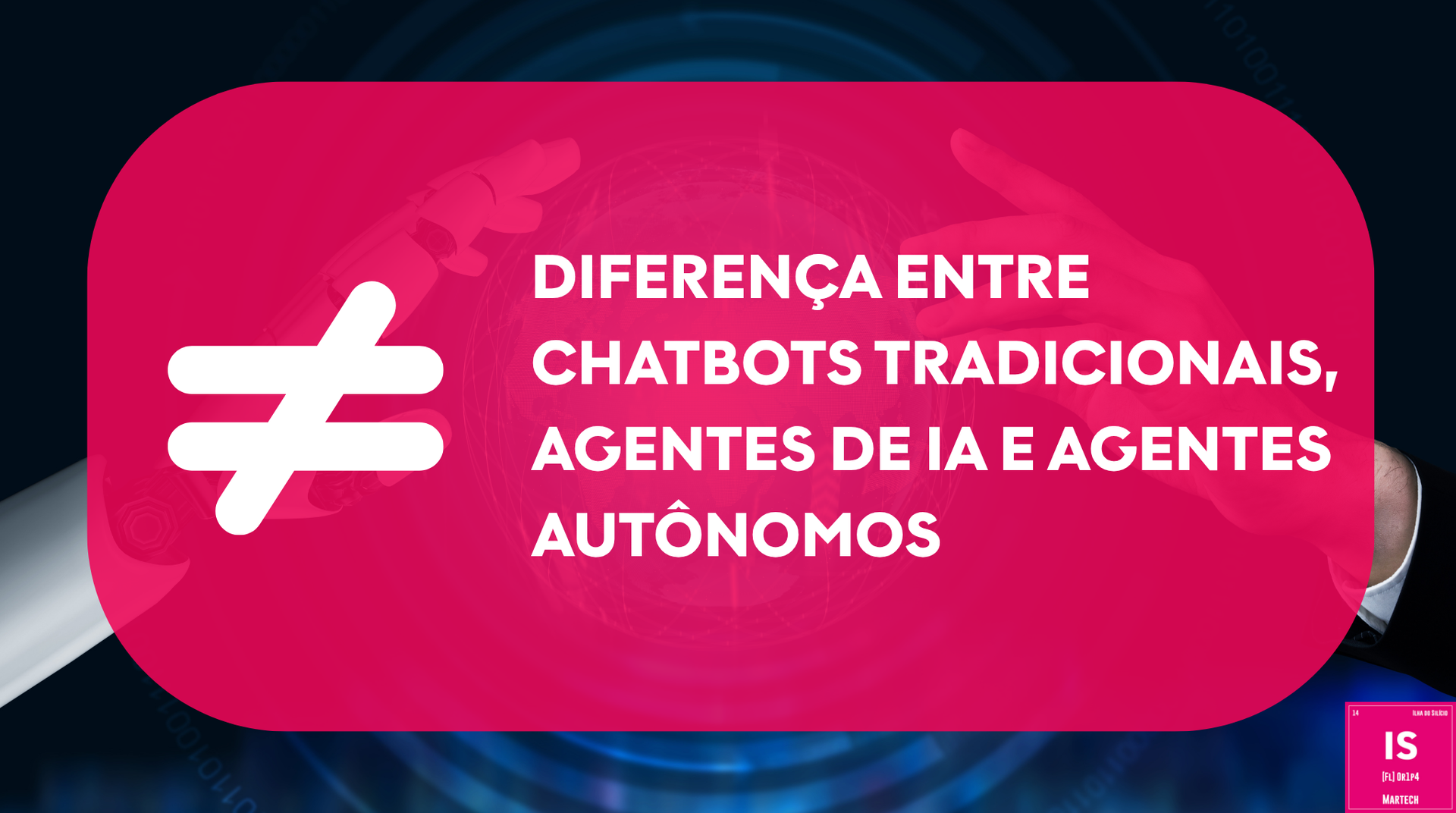 Diferença entre chatbots tradicionais, agentes de IA e agentes autônomos