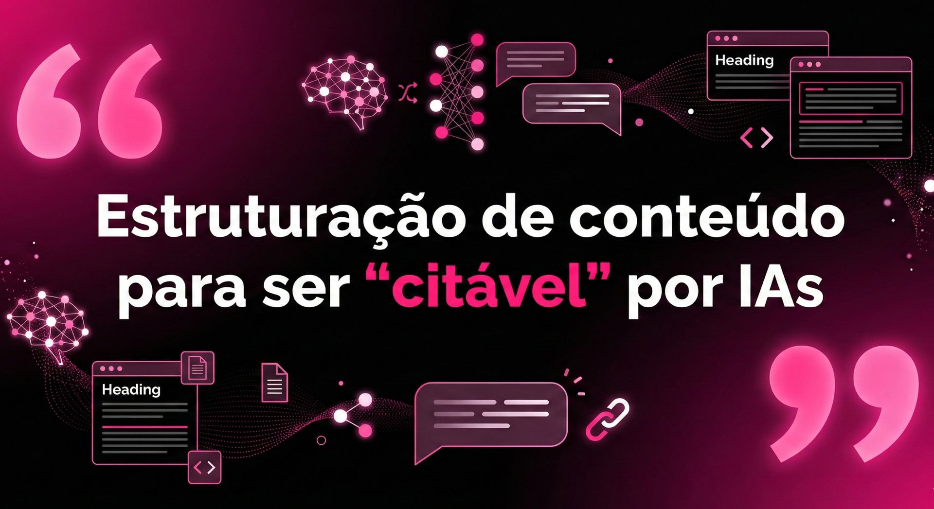 Estruturação de conteúdo para ser 