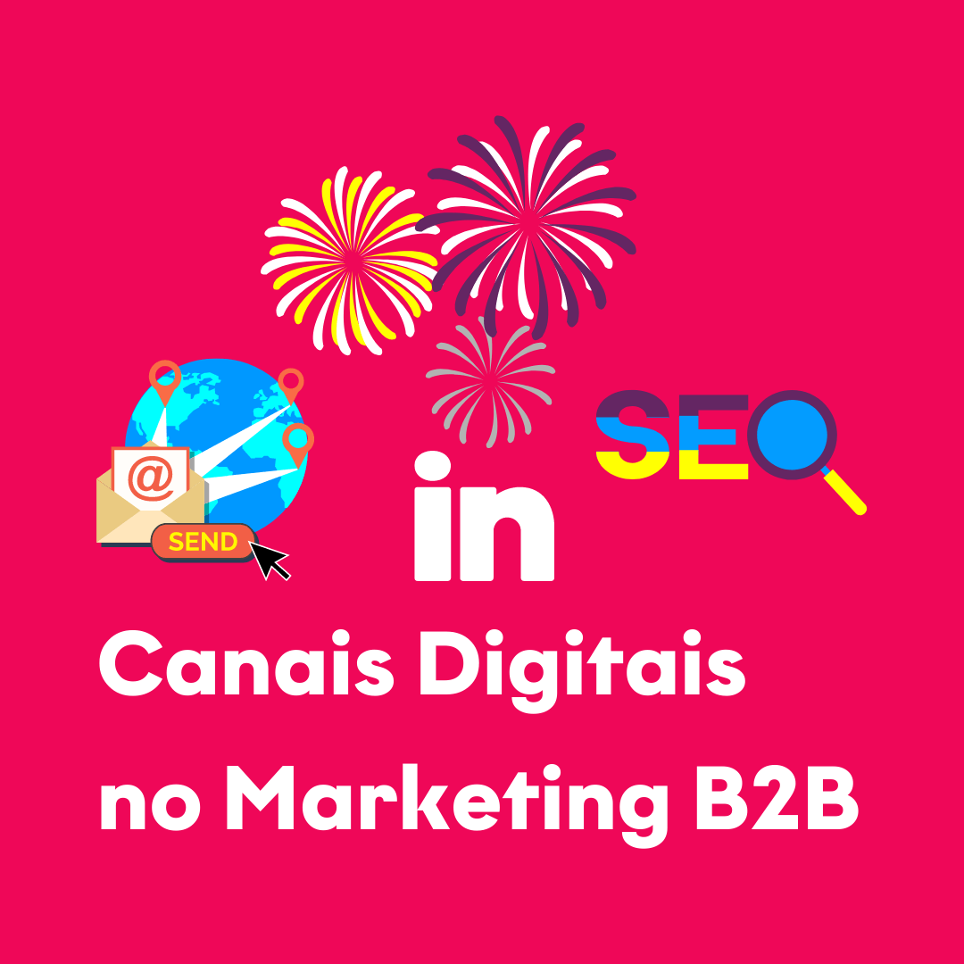 Imagem ilustrando os canais de marketing B2B