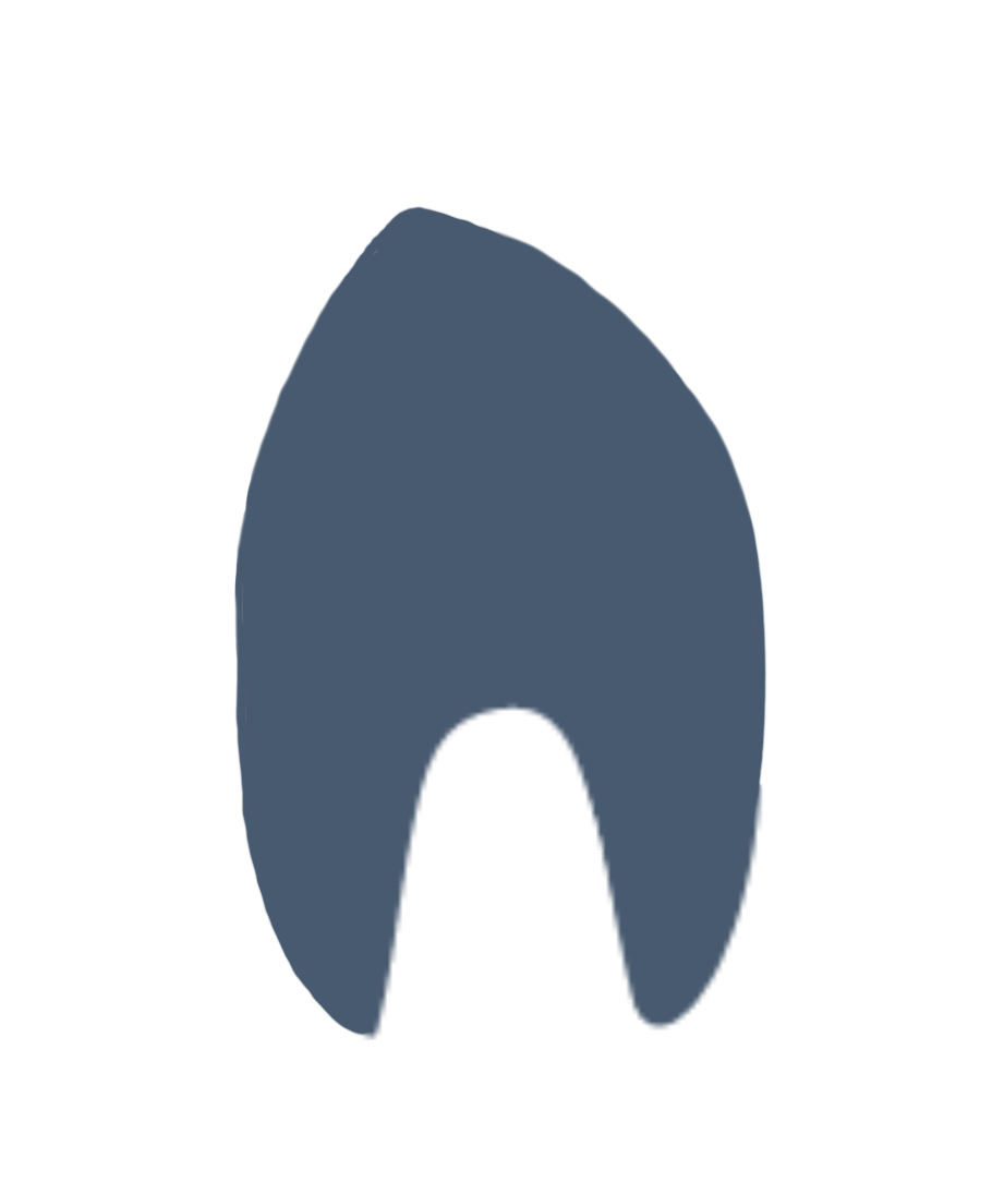 misshapen tooth
