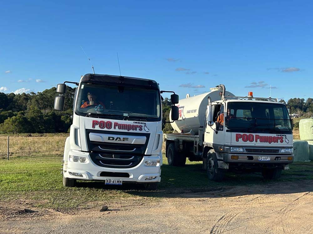 Poo Pumpers Truck Front View — Gympie Poo Pumpers in Tiaro, QLD