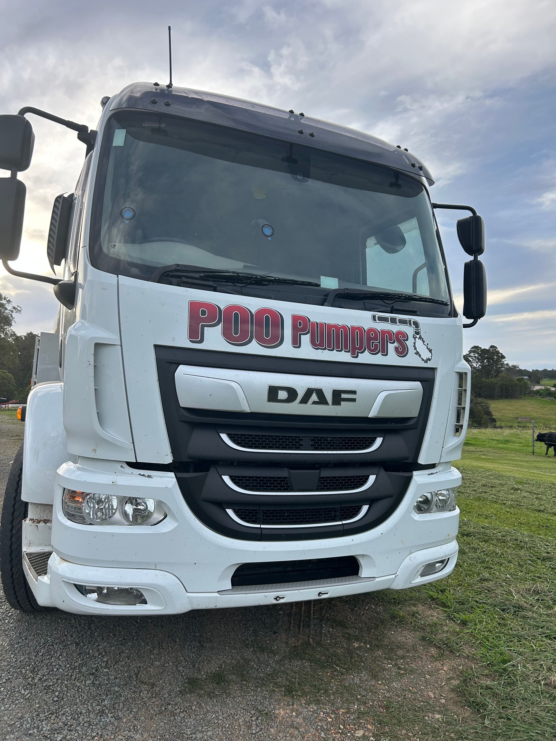 The Front Of A Septic Tank Truck — Gympie Poo Pumpers in Goomeri, QLD