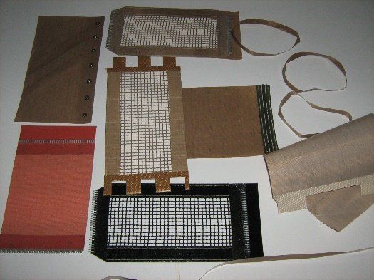 Bandas de telas de malla