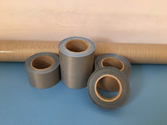 Bandas telas de teflón sin adhesivo