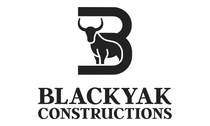 BlackYak Constructions logo: stylized