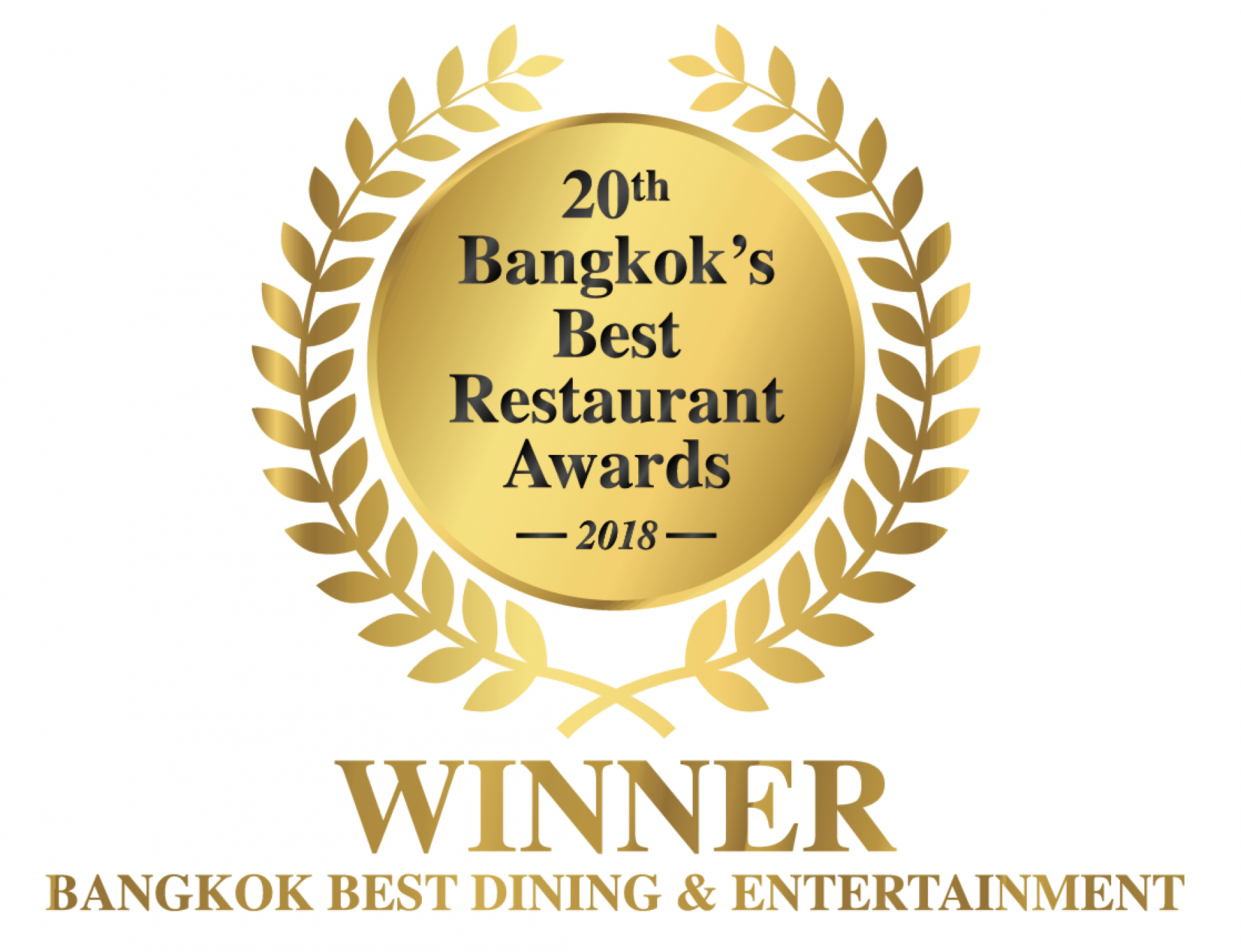 The logo for the 20th bangkok 's best restaurant awards