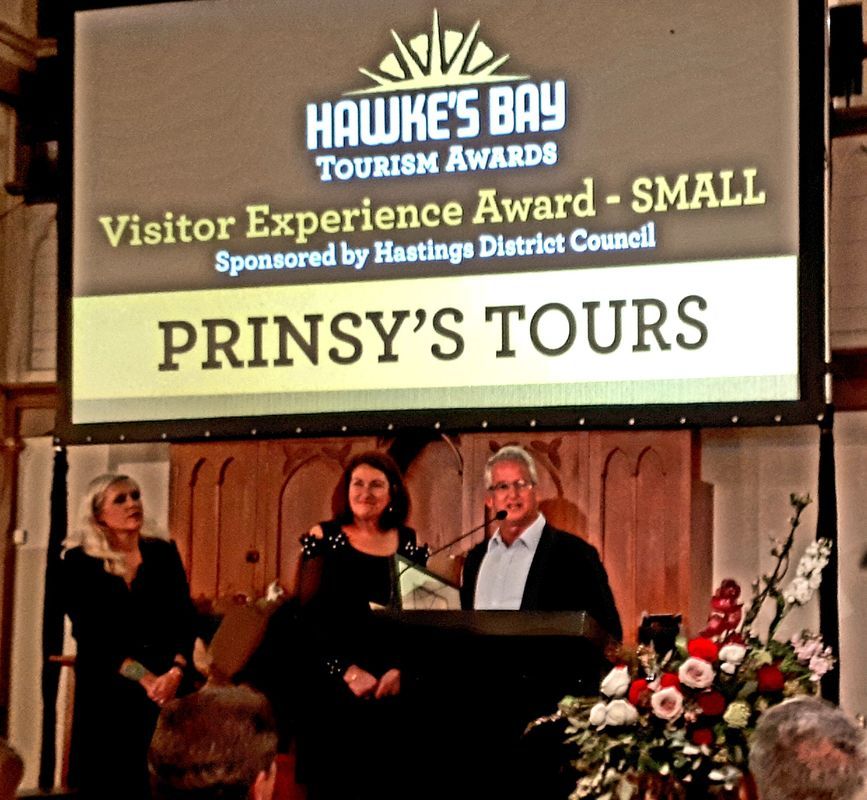 Prinsy's Tours exclusive private wine tours Hawkes Bay win award