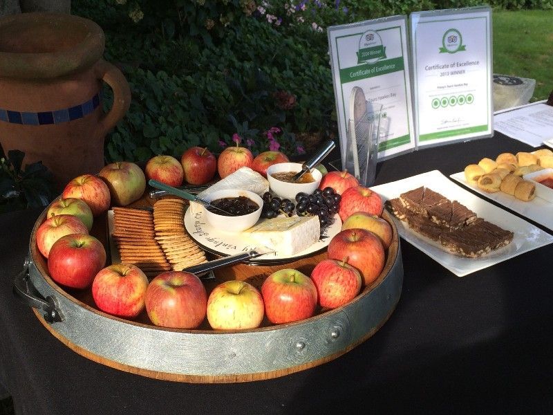 Platter with local Hawkes Bay produce on exclusive wine tour
