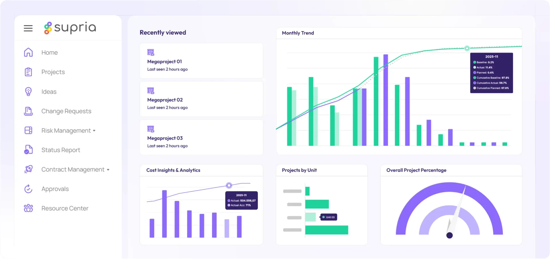 Project, portfolio, and CAPEX management