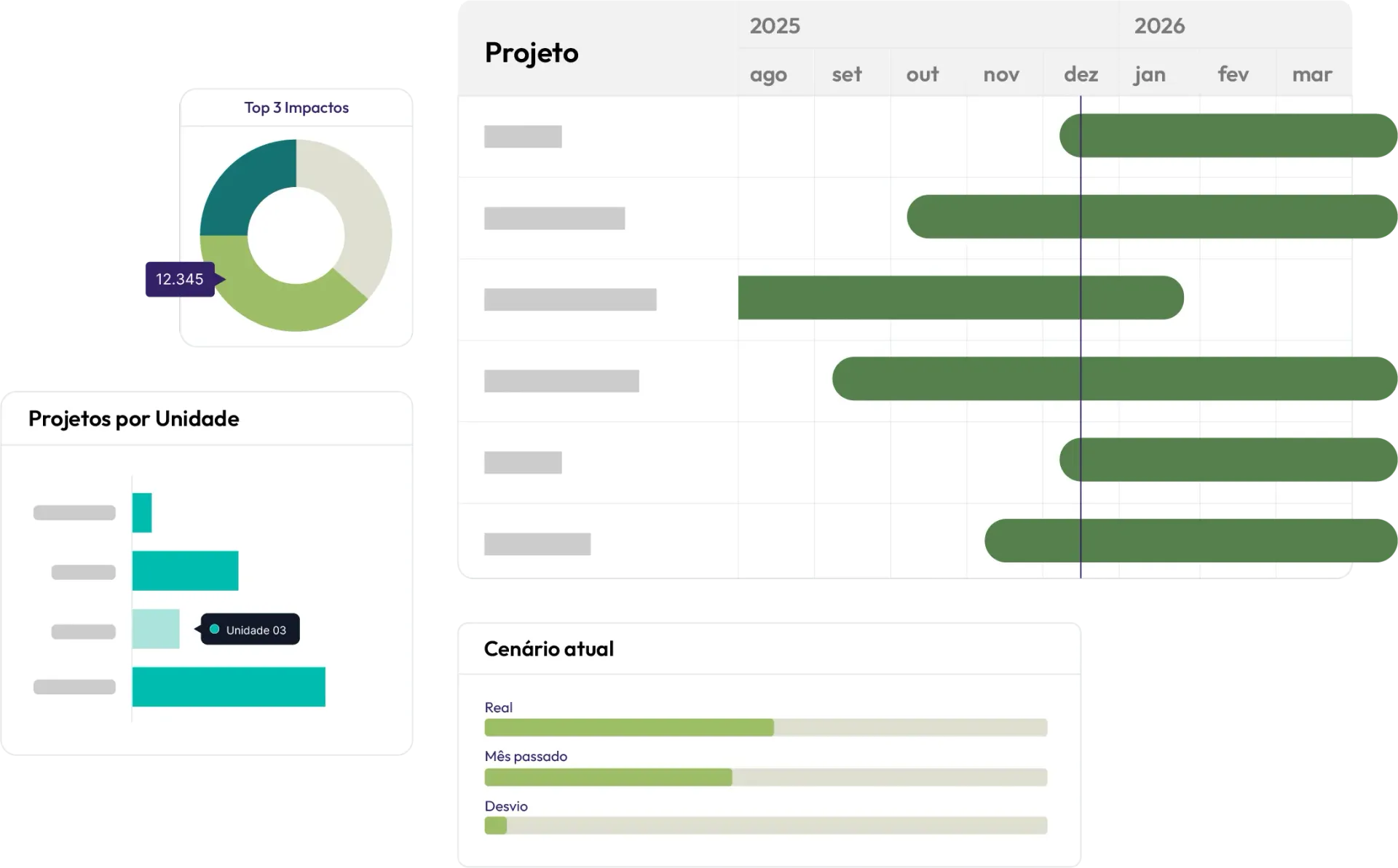 Estratégia, execução e resultados em PPM