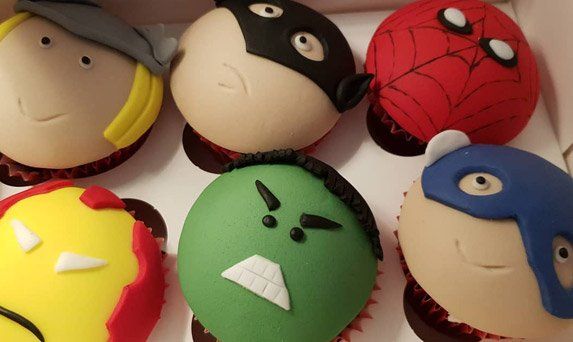 Marvel themed cupcakes Rochdale
