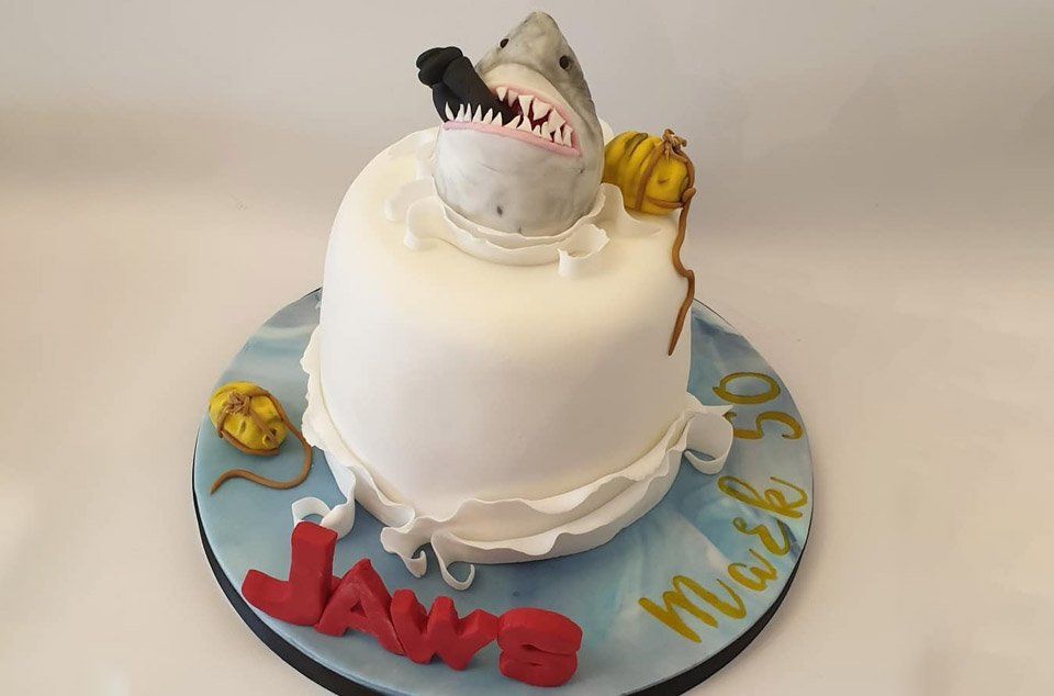 Jaws Birthday Cake