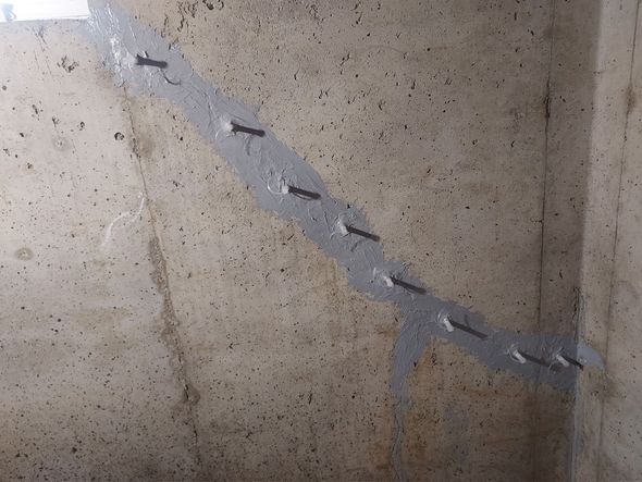 A Foundation Crack Filled by Resinworks, Mid-Mo’s Leaky Basement Repair Team.