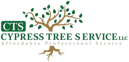 A black and white logo for pcr tree service with a tree in the middle.