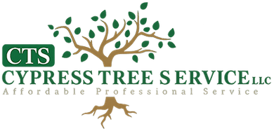 A black and white logo for pcr tree service with a tree in the middle.