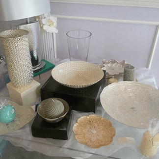 Centrotavola, vasi e candele profumate