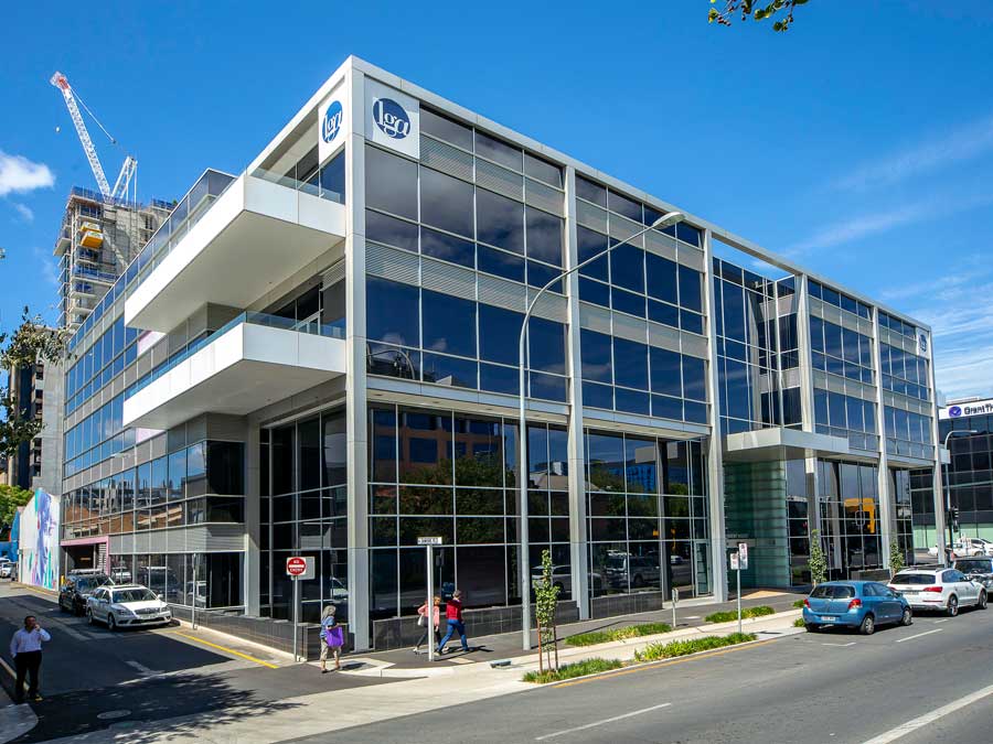 Architectural photo of 3 story building