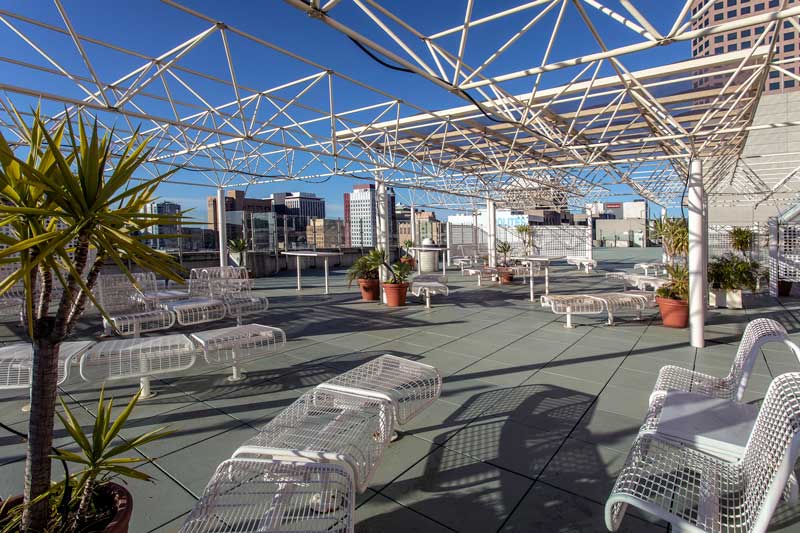 Architectural photo of roof top