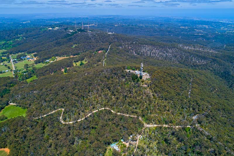 drone photo of landscape
