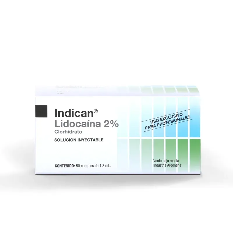 Indican Anestubos Sin epinefrina 50u.
