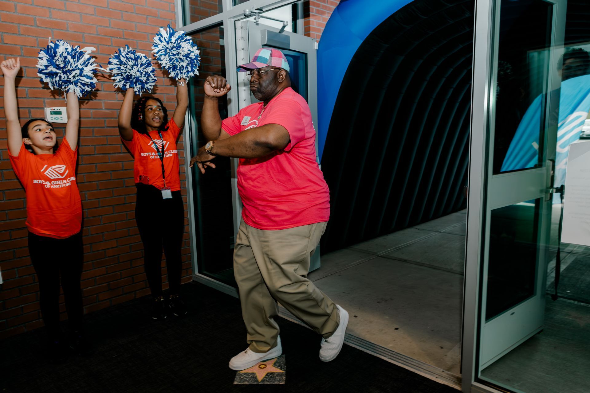 A group of children are posing for a picture on a playground.