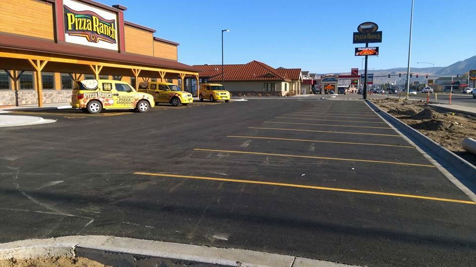 Asphalt Paving on Pizza Ranch — Butte, MT — Hoffman’s R & M Services & Excavation