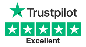 A logo for trustpilot with four stars on it.