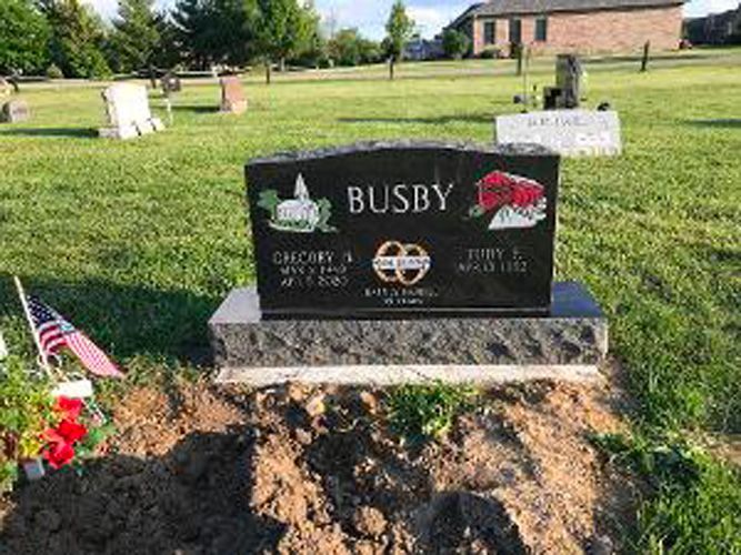 Several different options for monument grave markers offered by Bozell Funeral Homes in Indiana.